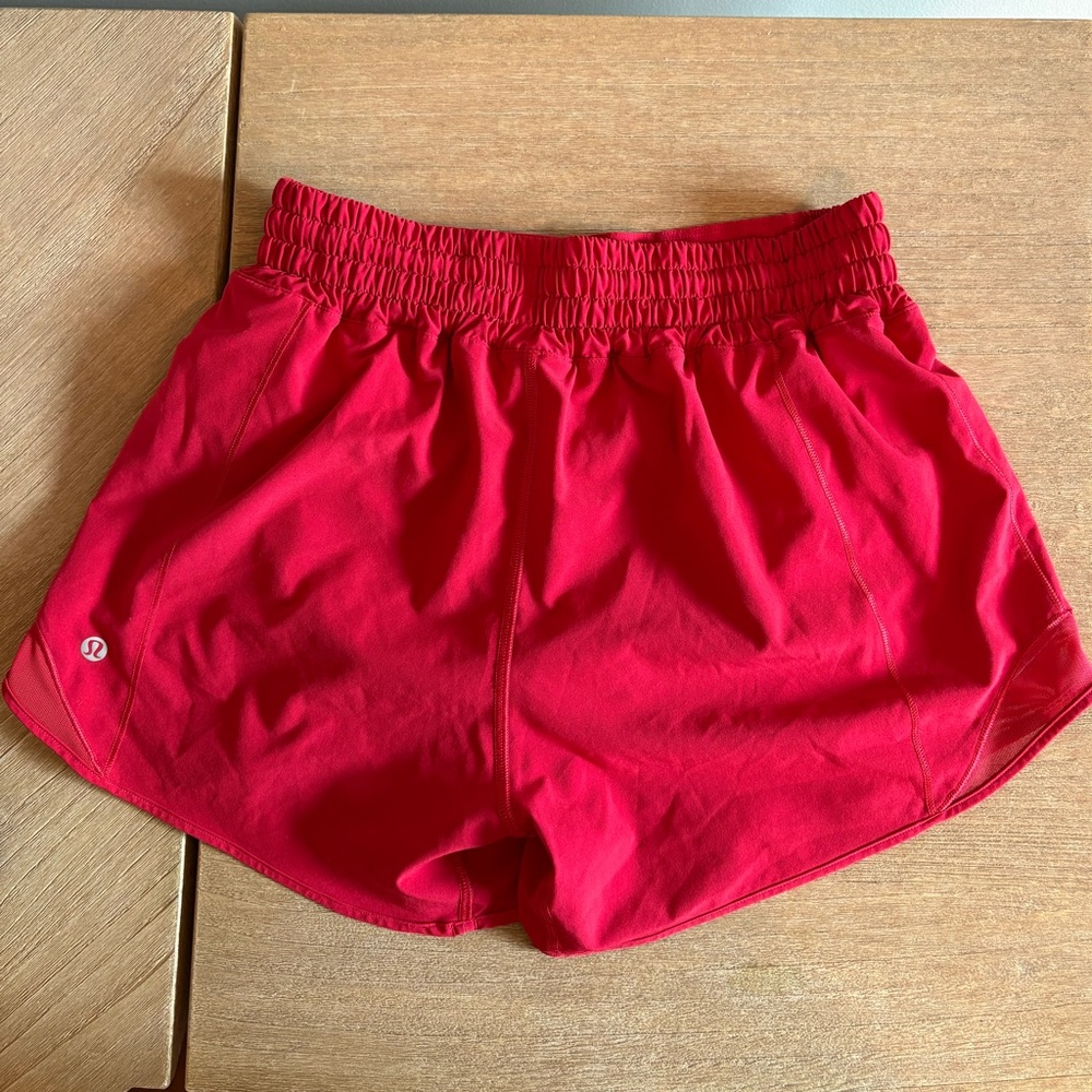 Lululemon Athletica Hotty Hot High-Rise Lined 4” Athletic Shorts